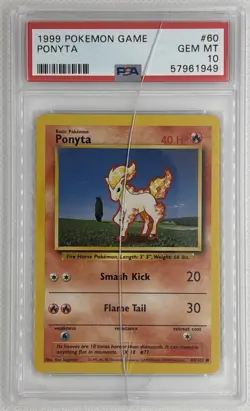 1999 Pokemon Game Ponyta #60 PSA 10 Gem Mint 🌶🥵 - Image 1