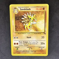 Sandslash 41/62 Weakness .......... Resistance Dots Misprint Error Pokemon TCG 1 - Image 2