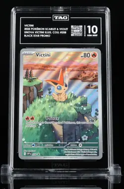 Victini 2025 Pokemon Scarlet & Violet - Black Star Promo #208 - Gem Mint 10 - Image 1