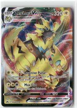 Zeraora VMAX, Pokemon Crown Zenith Ultra Rare, 054/159 NM - Image 1