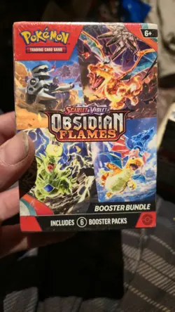 Pokemon Scarlet & Violet-Obsidian Flames Booster Bundle (6 Packs) (New) (Sealed) - Image 1