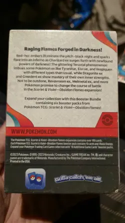 Pokemon Scarlet & Violet-Obsidian Flames Booster Bundle (6 Packs) (New) (Sealed) - Image 2