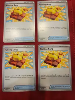 Pokemon TCG Playset - 4x Fighting Gong 116/132 - Mega Evolution - NM - Image 1