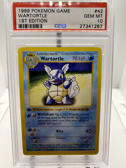 1999 Pokemon Game Wartortle 1st Edition PSA 10! - Image 1