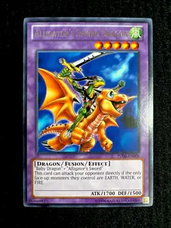 🔥 YUGIOH • ALLIGATOR’S SWORD DRAGON • RARE • TU08-EN008 • PROMO • VLP 🔥 - Image 1