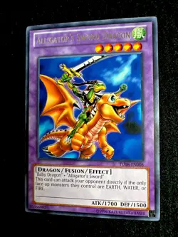 🔥 YUGIOH • ALLIGATOR’S SWORD DRAGON • RARE • TU08-EN008 • PROMO • VLP 🔥 - Image 3