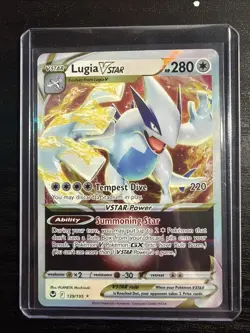 Pokemon TCG Lugia VSTAR Holo Silver Tempest 139/195 Ultra Rare M/Nm Condition - Image 1
