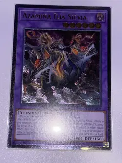 Yugioh Azamina Ilia Silvia Ultimate Rare OP28 NM - Image 1