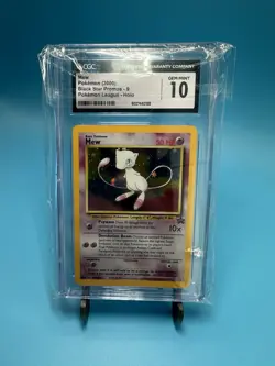 CGC GEM MINT 10 MEW Holo Black Star Promo Pokemon League 9 2000 Vintage W/Swirl - Image 5