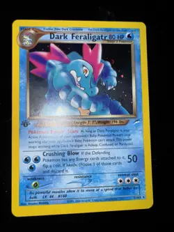 Pokemon Dark Feraligatr 1st Edition Holo Rare Neo Destiny 2002 WOTC Vintage - Image 1