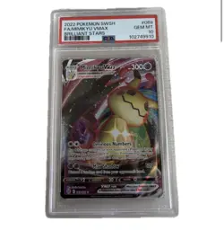 2022 Pokemon SWSH FA Mimikyu VMAX #69 Brilliant Stars PSA 10 Gem Mint - Image 1
