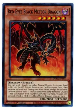Yugioh TCG Red-Eyes Black Meteor Dragon DUNE-EN095 Duelist Nexus 1st Edition - Image 1