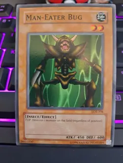 Man-Eater Bug Rare Holo Near Mint 1996 Yu-Gi-Oh! LOB-108 - Image 5