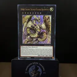 Yugioh Divine Golden Shadow Dragon Dragluxion MZTM-EN014 Ultra Rare 1st Ed NM - Image 1