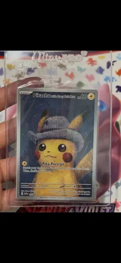 Pokemon x Van Gogh: Pikachu with Grey Felt Hat - 085 Promo Card - Sealed - Image 1