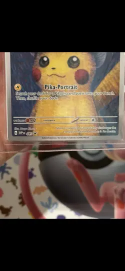 Pokemon x Van Gogh: Pikachu with Grey Felt Hat - 085 Promo Card - Sealed - Image 4