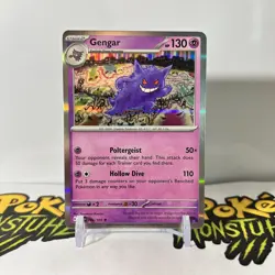 Gengar 094/165 - Holo Rare Scarlet & Violet 151 Pokemon TCG Card - NM - Image 1