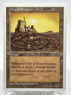 Magic the Gathering MTG City of Brass (413) Fifth Edition NM Unplayed Card - Image 1