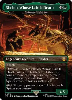 Shelob, Whose Lair Is Death - Ishkanah, Grafwidow (Borderless) -Foil MTG - Image 1