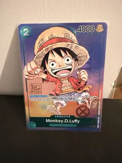 One Piece Card - Monkey D. Luffy (P-037) 1st Anniversary Stamped - Event Promo - Image 1