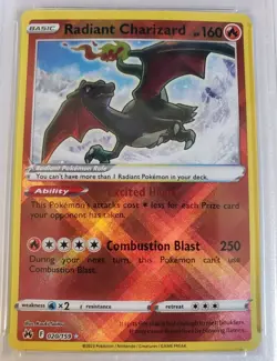 Radiant Charizard PSA 10 English Pokemon Card 020/159 Crown Zenith 2023 SWSH - Image 3