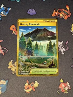 Pokemon Cards Gravity Mountain 250/191 Gold Secret Rare Surging Sparks - (NM) - Image 1