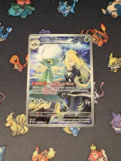Pokemon Cards Cynthia’s Roserade 184/182 Illustration Rare Destined Rivals- (NM) - Image 1
