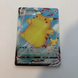 Surfing Pikachu VMAX 009/025 Celebrations Ultra Rare Holo Pokemon TCG Card NM - Image 1