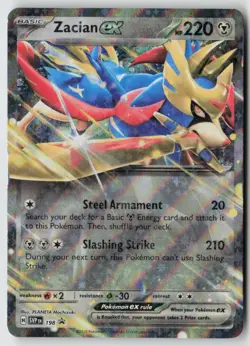 Zacian ex - 198 - SV: Scarlet & Violet Promo Cards Holo - PTCG - LP - Image 1