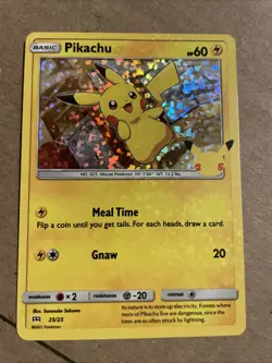 Pikachu 25/25 Holo Celebrations 25th Anniversary McDonald's Pokemon Card NM - Image 1