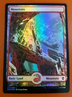1x Mountain | FOIL Full Art 277/280 | Zendikar Rising | MTG Magic Cards - Image 1