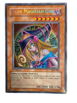 Yu-Gi-Oh! Dark Magician Girl MFC-000 1st Edition Secret Rare Moderately Played - Image 1