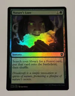 MTG Nature's Lore - Commander Legends Battle for Baldur's Gate FOIL LP - Image 1