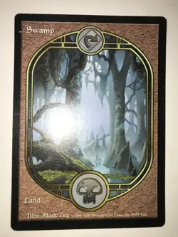 1X Magic The Gathering Unglued Swamp #86/94 Land MTG TCG CCG - Image 1