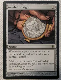 Amulet of Vigor - NM - Worldwake WWK - Magic The Gathering MTG - Image 1