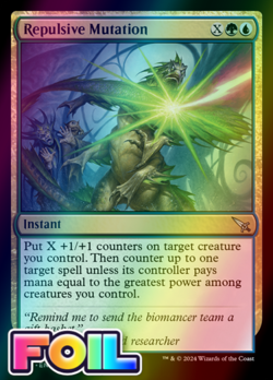 x1 Repulsive Mutation MKM MTG 227 FOIL UNCOMMON M/NM 1x - Image 1