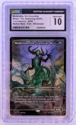 MTG Muldrotha, the Gravetide Foil Showcase Foundations 0430 CGC GEM MINT 10 - Image 1