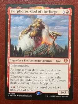 1x NM Purphoros, God of the Forge - 0246 M CMM - MTG Magic Never Played x1 - Image 1
