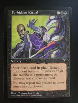 Forbidden Ritual NM Visions MTG FREE SHIPPING - Image 1