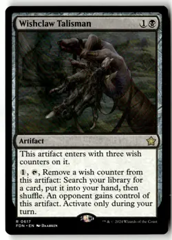 MTG - Wishclaw Talisman 617 Regular NM Foundations - Image 1