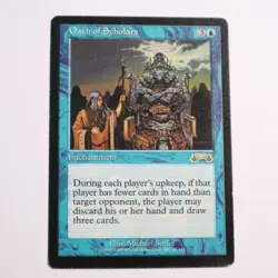 MTG Rare - Oath of Scholars - 42 - Exodus - Blue - Enchantment - Image 1