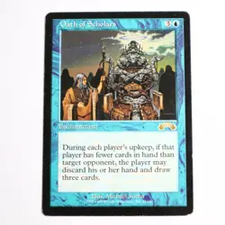 MTG Rare - Oath of Scholars - 42 - Exodus - Blue - Enchantment - Image 3
