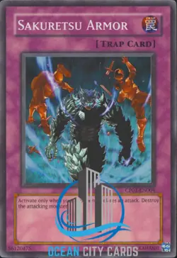 Yugioh CP01-EN004 Sakuretsu Armor Super Rare Champion Pack 1 LP - Image 1