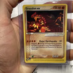 Pokemon Groudon ex e-Series Black Star Promo 002 (Nintendo Power Magazine) LP/NM - Image 1