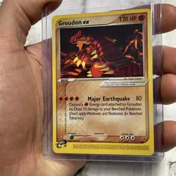 Pokemon Groudon ex e-Series Black Star Promo 002 (Nintendo Power Magazine) LP/NM - Image 2