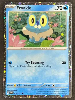 Pokemon Froakie Cosmos Holo 056/197 OBF Obsidian Flames NM - Image 1