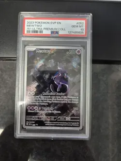 Pokemon Mewtwo TCG SVP 052 Black Star Promo 151 PSA 10 - Image 1
