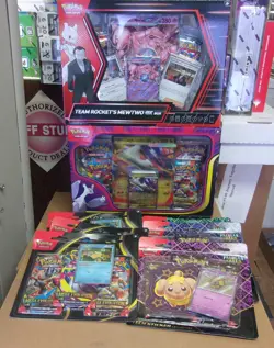 POKEMON MEWTWO EX & MEGA LATIAS BOXES + (3) PALDEAN TECH + (4) MEGA BLISTER LOT - Image 1
