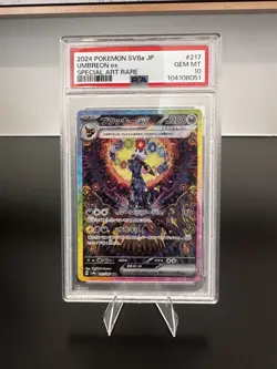 Pokemon Japanese Umbreon Ex 217/187 SAR Terastal Festival SV8a PSA 10 2024 - Image 1