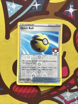 Pokemon Quick Ball 179/202 - SWSH Base - League Cup Stamped Promo - Image 1